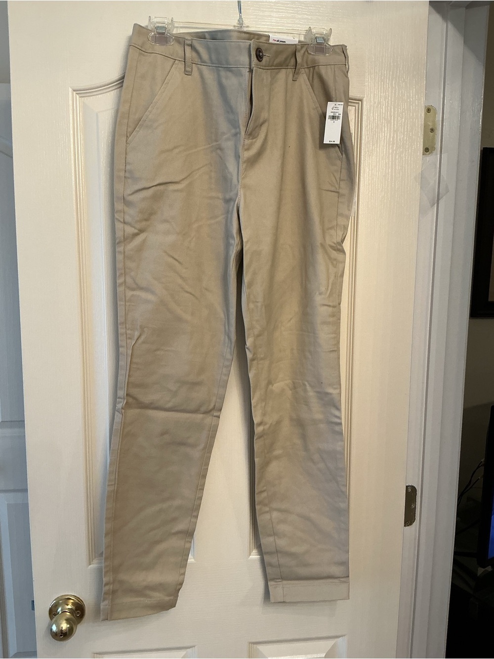 Old Navy Women's Khaki Straight-Leg Trousers